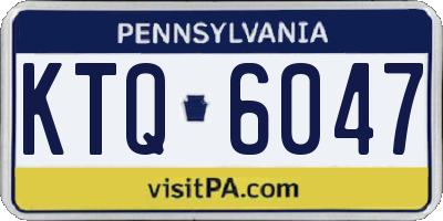 PA license plate KTQ6047