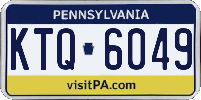 PA license plate KTQ6049
