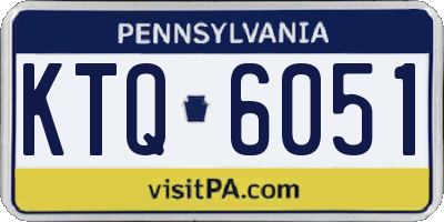 PA license plate KTQ6051