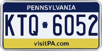 PA license plate KTQ6052