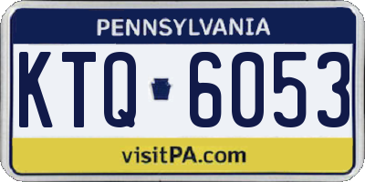 PA license plate KTQ6053