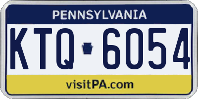 PA license plate KTQ6054
