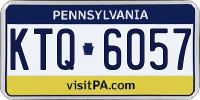 PA license plate KTQ6057