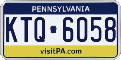 PA license plate KTQ6058