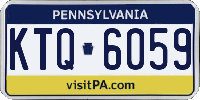 PA license plate KTQ6059