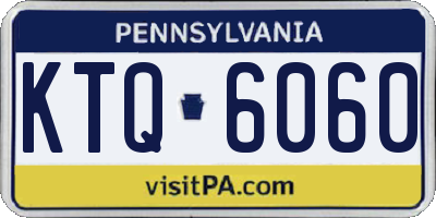 PA license plate KTQ6060