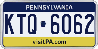 PA license plate KTQ6062
