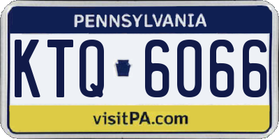 PA license plate KTQ6066