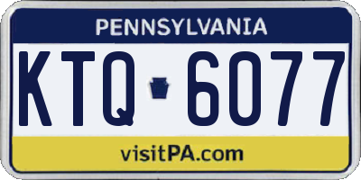 PA license plate KTQ6077