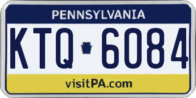 PA license plate KTQ6084