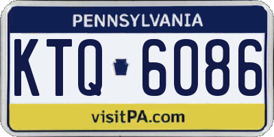 PA license plate KTQ6086