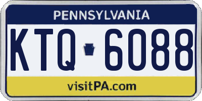 PA license plate KTQ6088