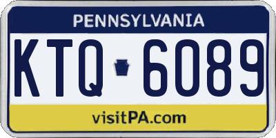 PA license plate KTQ6089