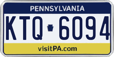 PA license plate KTQ6094