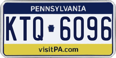 PA license plate KTQ6096