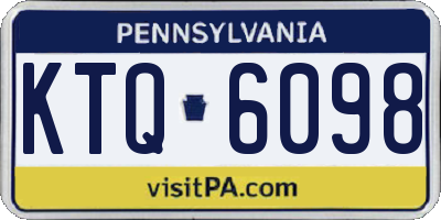 PA license plate KTQ6098