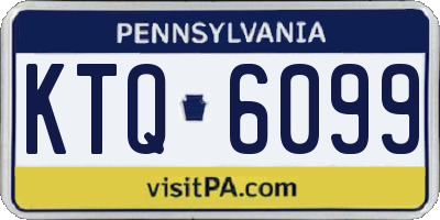 PA license plate KTQ6099