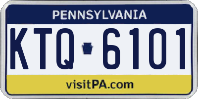 PA license plate KTQ6101