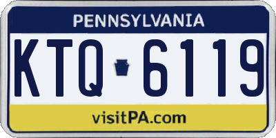 PA license plate KTQ6119