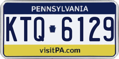 PA license plate KTQ6129