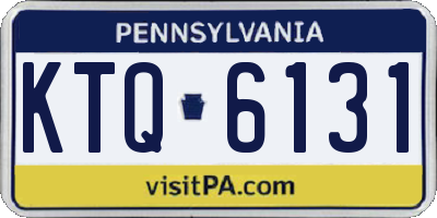 PA license plate KTQ6131