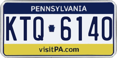 PA license plate KTQ6140