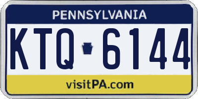 PA license plate KTQ6144