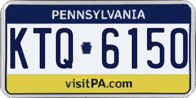 PA license plate KTQ6150