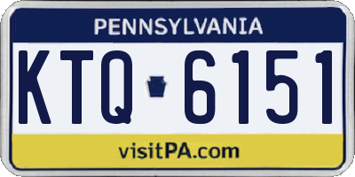 PA license plate KTQ6151
