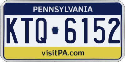 PA license plate KTQ6152