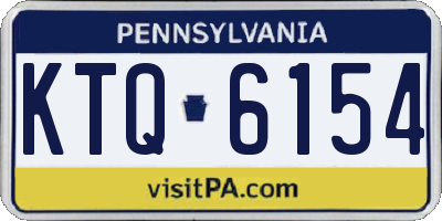 PA license plate KTQ6154