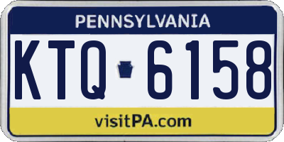 PA license plate KTQ6158