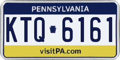 PA license plate KTQ6161