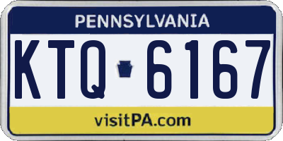 PA license plate KTQ6167