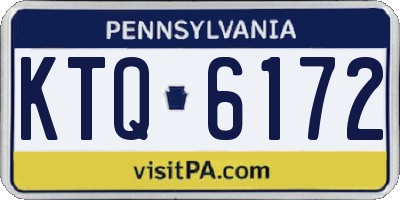 PA license plate KTQ6172