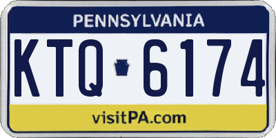 PA license plate KTQ6174