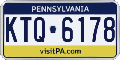 PA license plate KTQ6178