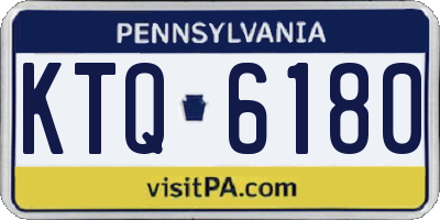 PA license plate KTQ6180