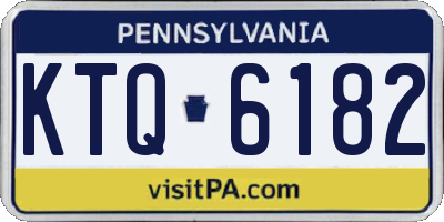 PA license plate KTQ6182