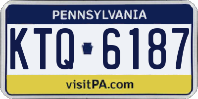 PA license plate KTQ6187