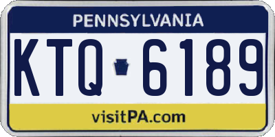 PA license plate KTQ6189