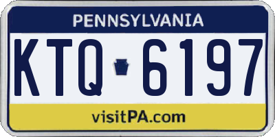 PA license plate KTQ6197