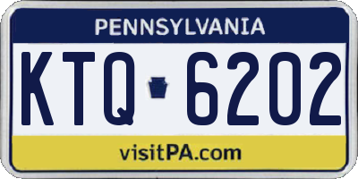 PA license plate KTQ6202
