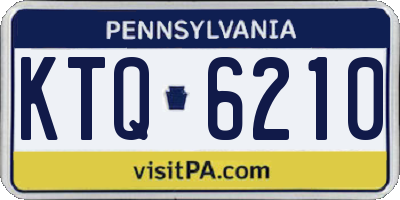 PA license plate KTQ6210