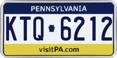 PA license plate KTQ6212