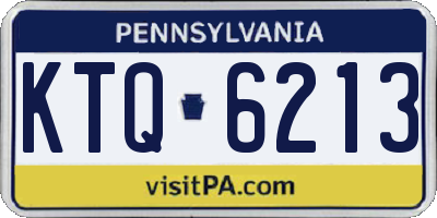 PA license plate KTQ6213