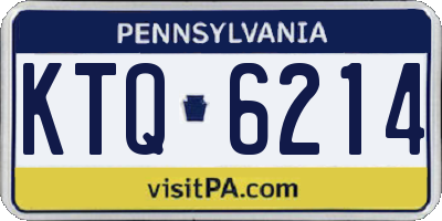 PA license plate KTQ6214