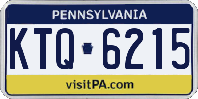 PA license plate KTQ6215