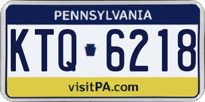 PA license plate KTQ6218