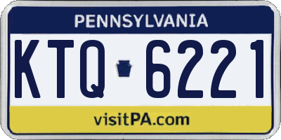 PA license plate KTQ6221